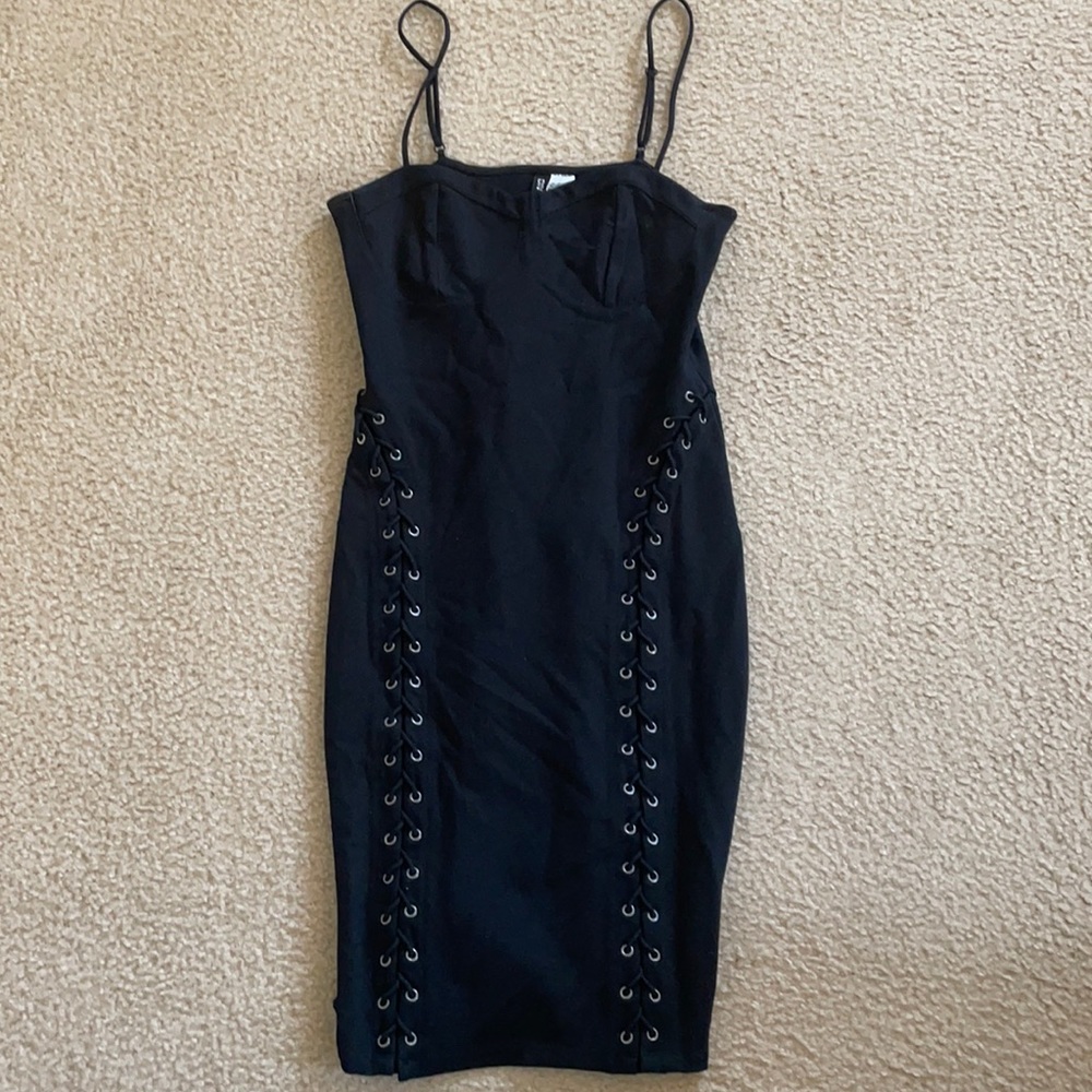 Black H&M Divided Bodycon Dress